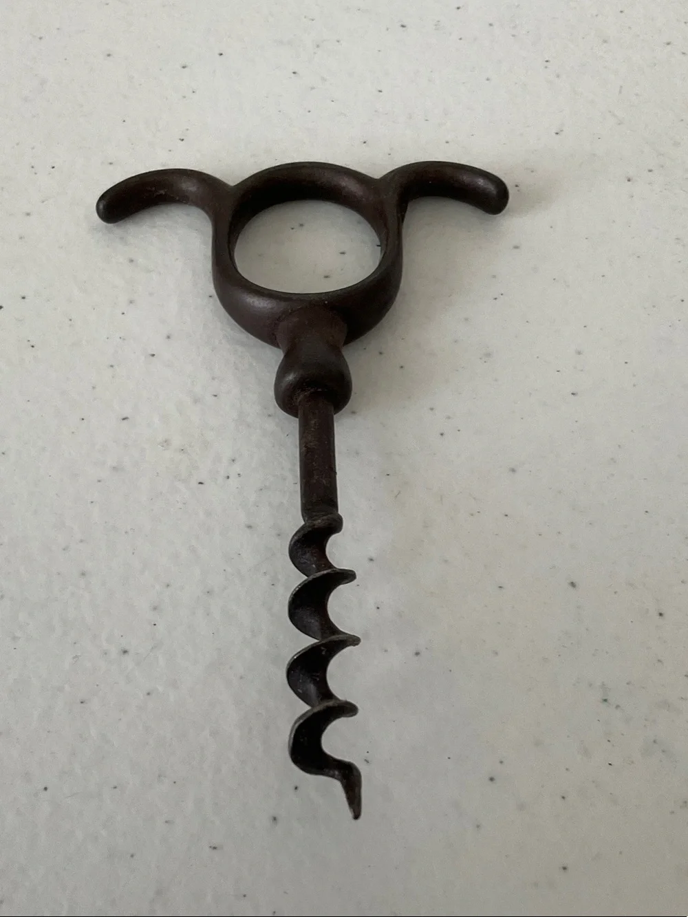 Antique Cast Iron Corkscrew 19th Century